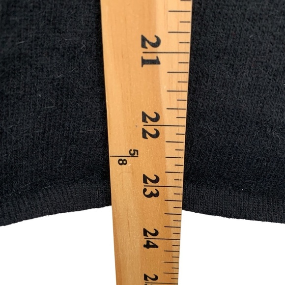 Gloria Vanderbilt Cardigan Sweater Womens XL Black Angora Rabbit Lambswool Vtg - Picture 4 of 6